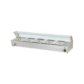 Vitrină caldă de prezentare, Bain Marie, 5xGN1/3, Beckers